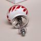 Red Leaf Floral Ceramic Knob