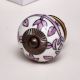 Purple Floral Knob