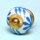 Turquoise Flower Knob