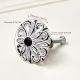Antique White Floral Iron Cabinet Knobs