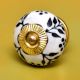 Black Floral Knob