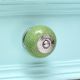 Pea Green Ceramic Crackle Drawer Knob