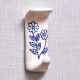 Ceramic Blue Flower No Drill Wall Hooks