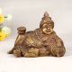 Nepalese Art Finest Brass Statue of Lord Kuber for Home Decor