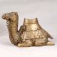 Rajasthani Art Brass Camel Statue in Brown Finish for Decor