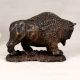 Handmade Brass Statue of North American Bison Buffalo for Decor
