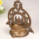 High-Quality Brass Hanging Gajalakshmi Oil Lamp in Brown Finish