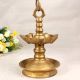 Handcrafted Finest Brass Hanging Oil Lamp for Temple