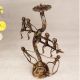 Tribal Art Brass Candle Stand in English Art for Home Decor
