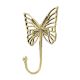 Handmade Golden Brass Butterfly Wall Mounted Hook for Hanging Clothes