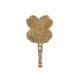 Brass Floral Single Wall Hook