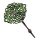 Antique Green Floral And Leaf Wall Brass Decorative Hook