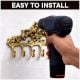 Brass Victorian Small Floral Arrrangement Six Wall Hook