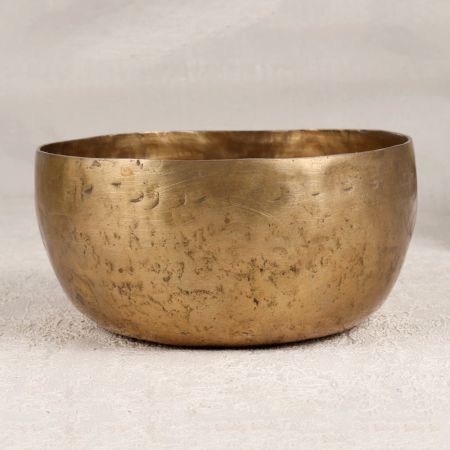 Brown Finish Tibetan Singing Bowl Made of Bell Metal