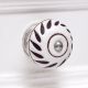 White Etched Ceramic Floral Cabinet Knobs Online