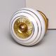 White Golden Line Knob