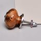 Brown Golden Leaf Ceramic Cabinet Knobs
