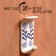 Handcrafted White Ceramic Adhesive Hook