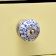 Blue Aster Flower Dresser Knob