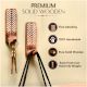 3 Pieces Wooden Self Adhesive Brown Hooks
