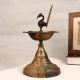 Indian Finest Brass Peacock Oil Lamp for Prayer Room