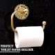 Premium Toilet Paper Holder Made of Brass in Golden Finish