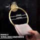 Golden Premium Handcrafted Brass Towel Ring for Bathroom