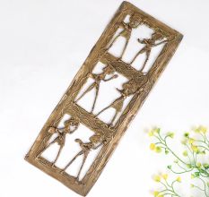 Handcrafted Vintage Brass Tribal Wall Art for Collection