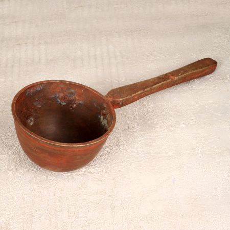 Finest Brass Holy Spoon in Brown Finish for Havan and Decor
