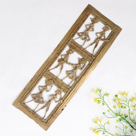 Vintage High-Quality Brass Tribal Wall Art for Decoration