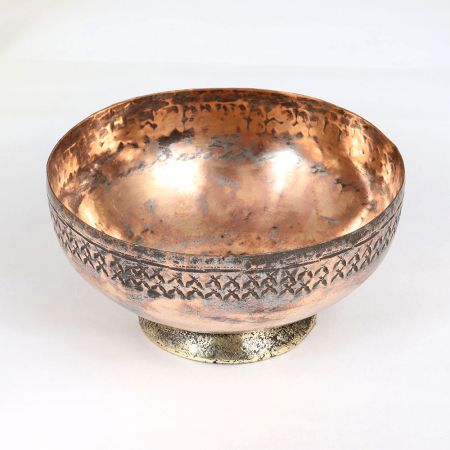 Handcrafted Vintage Copper Islamic Art Bowl for Decor