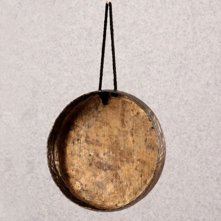 Elegant Brown Bell Metal Gong in Tibetan Art for Decor