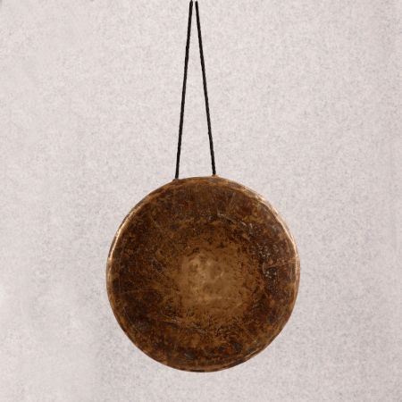 Handmade Brown Bell Metal Tibetan Gong for Hanging