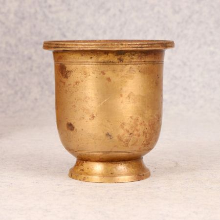 Handmade Finest Brass Panchpatra Pot for Prayer Room