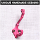 Pink Iron Coat Hooks Vintage Farmhouse Hooks