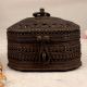 Indian Brass Jewelry Box in Odisha Art for Home Decoration
