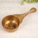 Brown Finish Premium Brass Holy Spoon for Hindu Rituals