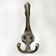 Tri Prong Antique Iron Heavy Duty Wall Hook