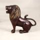 Dark Finish Handmade Lion Statue Made of Finest Brass