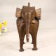 Handcrafted Tribal Art Elephant Statue Made of Brass