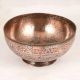 Engraved Islamic Art Copper Bowl for Vintage Collection