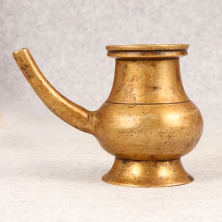 High-Quality Brass Sagar Water Pot with Spout for Decor