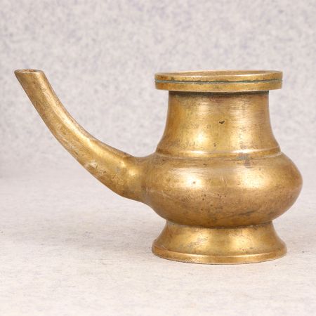 Indian Traditional Sagar Water Pot with Spout Made of Brass