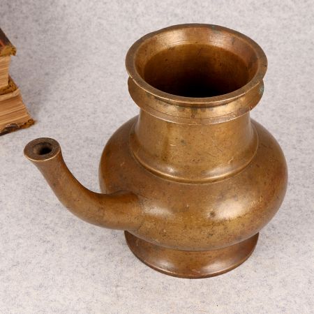 Handcrafted Indian Brass Sagar Water with Spout for Decor