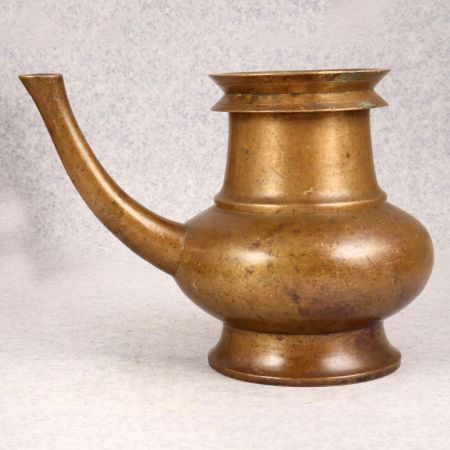 Handcrafted Indian Brass Sagar Water with Spout for Decor