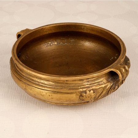 South Indian Handmade Brass Urli for Flower Decoration