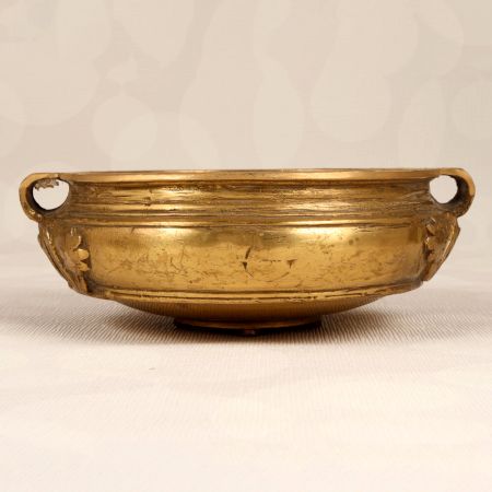 South Indian Handmade Brass Urli for Flower Decoration