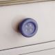Purple Ceramic Button Knob