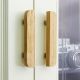 Handmade Natural Wooden Door Handles 6 Inch 1 Pair