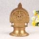 Beautiful Handmade Brass Gajalaxmi Oil Lamp for Prayer